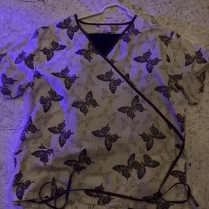 Scrubs, matching top (XLG) and bottom (L/P) Brown, Cream, Black. One each